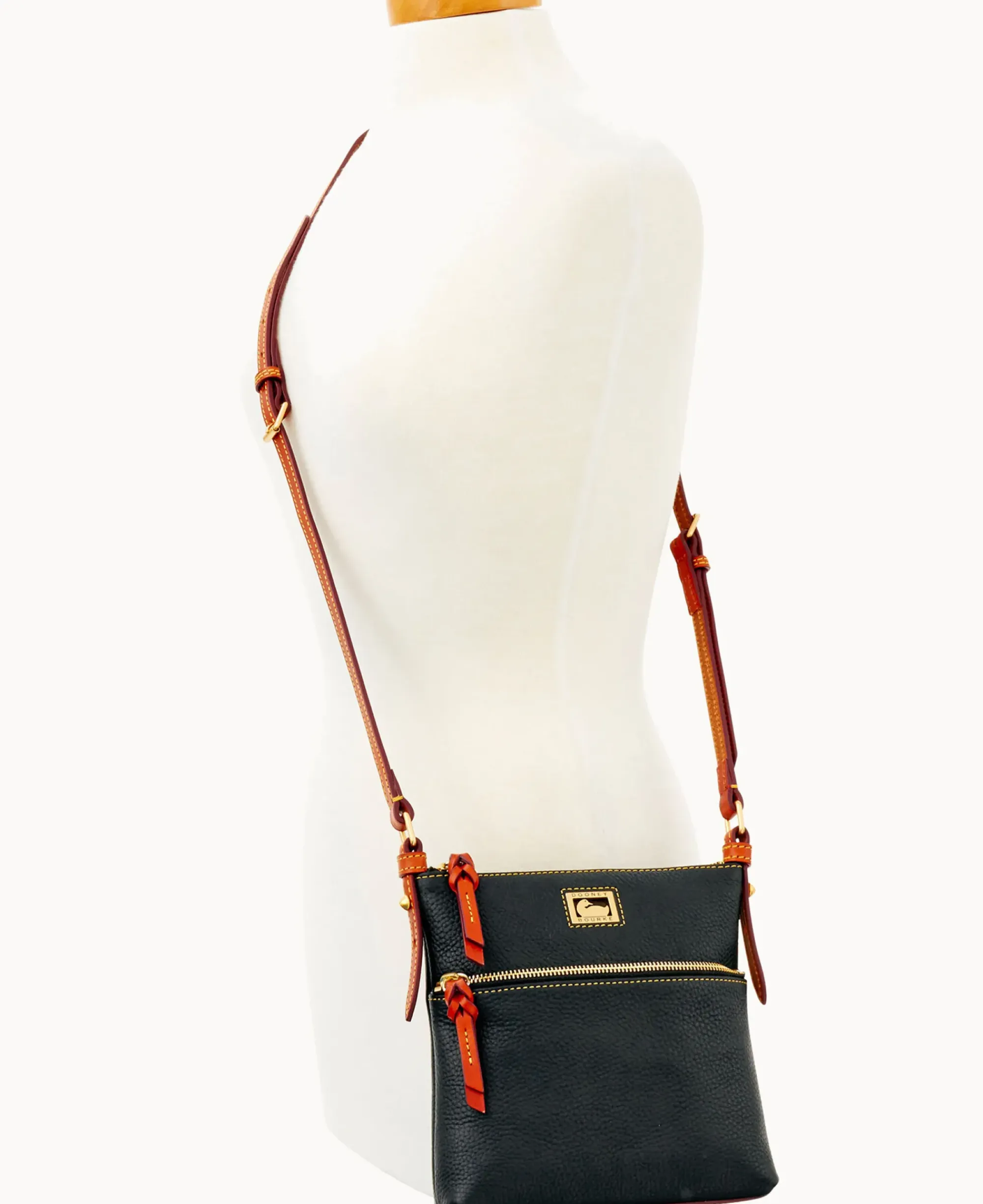Dooney & Bourke Pebbled Leather|Mini Bags<Dillen Letter Carrier Black