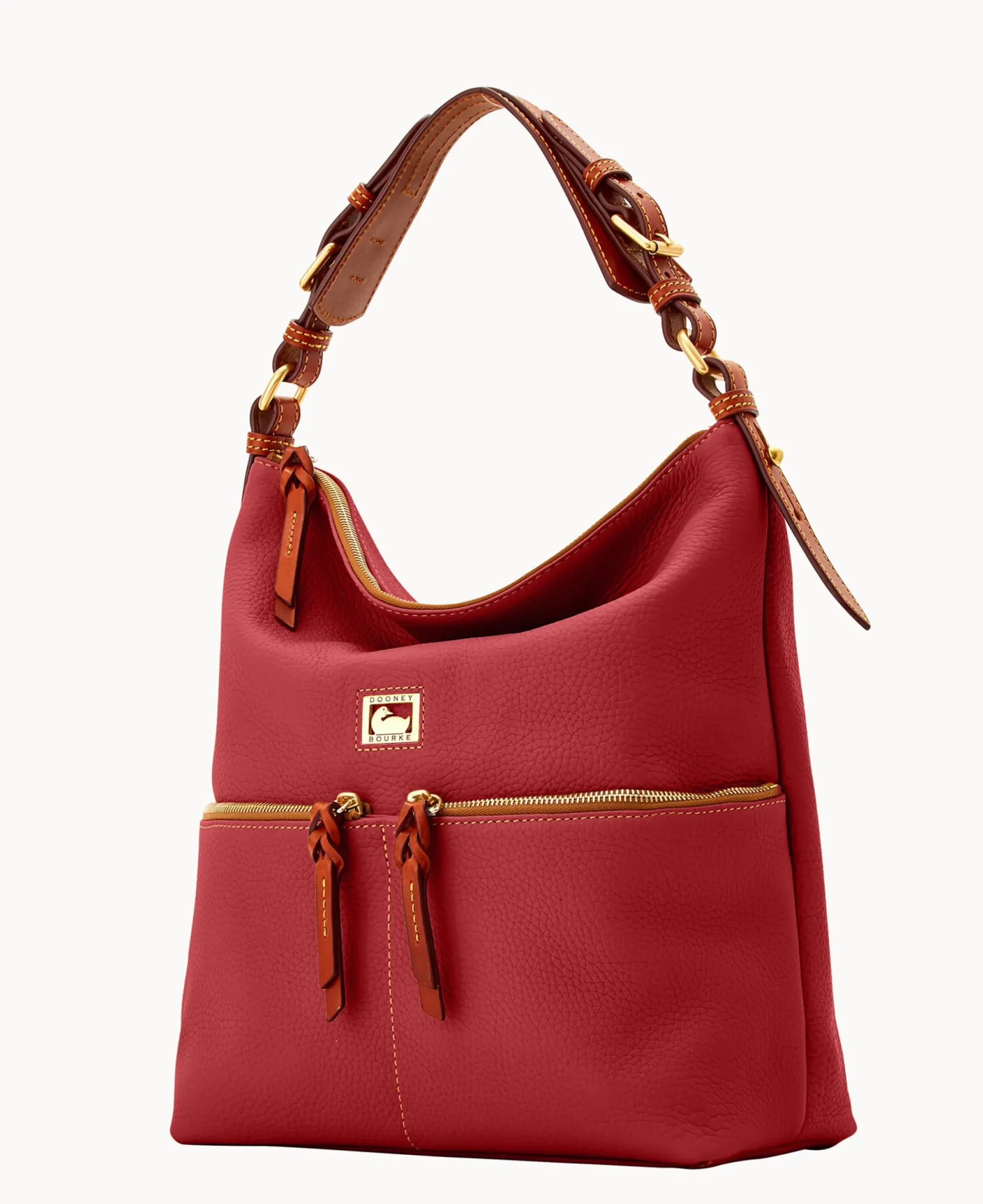 Dooney & Bourke Ready For the Getaway|Pebbled Leather<Dillen Medium Pocket Sac Red