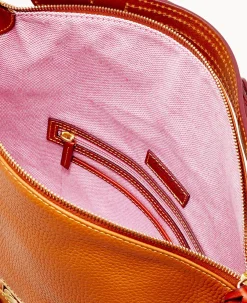Dooney & Bourke Ready For the Getaway|Pebbled Leather<Dillen Medium Pocket Sac Caramel