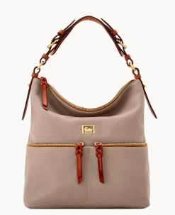 Dooney & Bourke Ready For the Getaway|Pebbled Leather<Dillen Medium Pocket Sac Taupe
