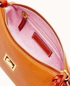 Dooney & Bourke Pebbled Leather|Mini Bags<Dillen Small Barrel Crossbody Caramel