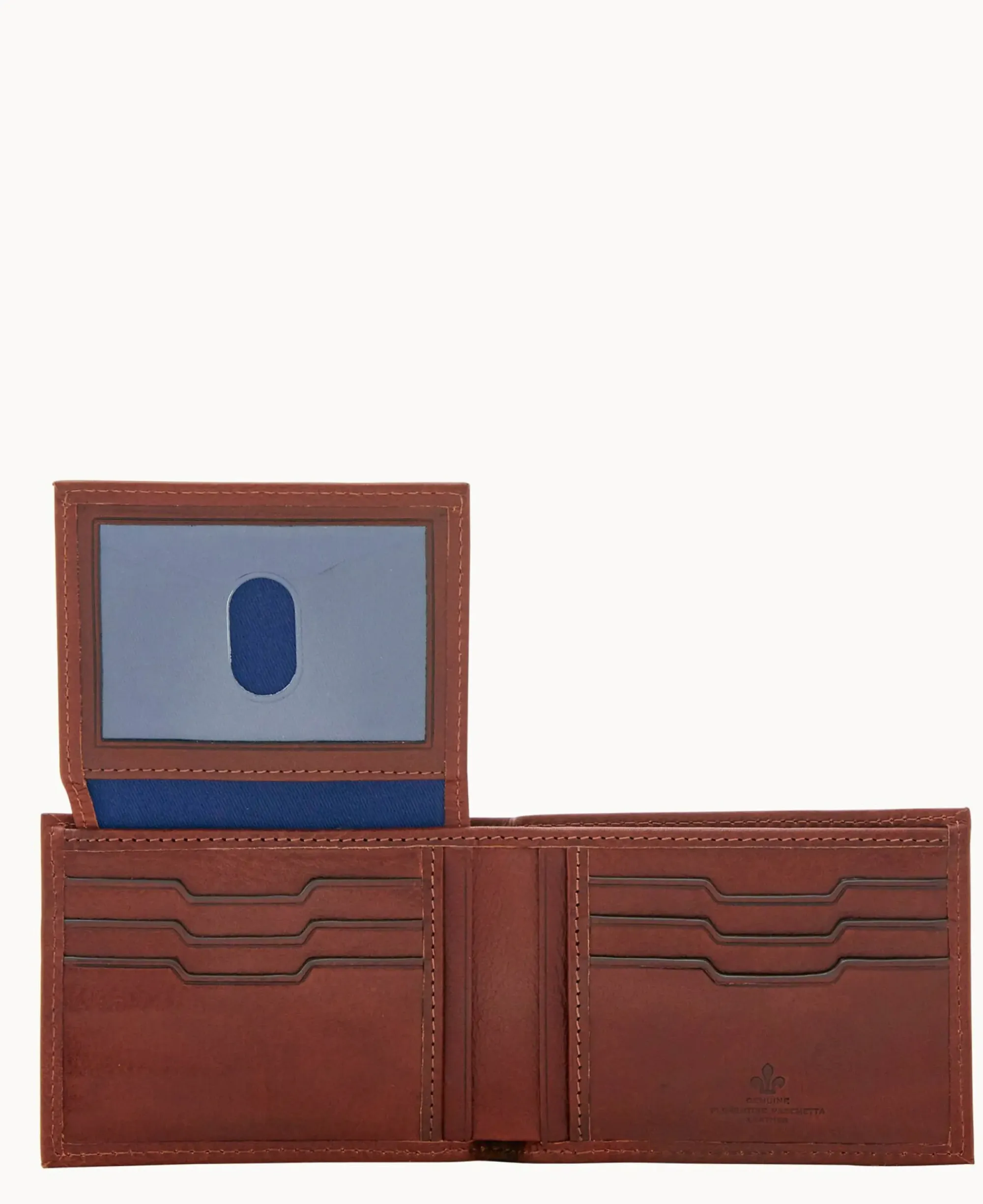 Dooney & Bourke The Florentine Collection|Grab and Go<Florentine Billfold with Train Pass Chestnut