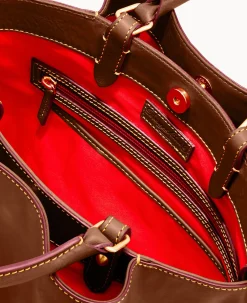 Dooney & Bourke The Florentine Collection|Ready For the Getaway<Florentine Brenna Chestnut