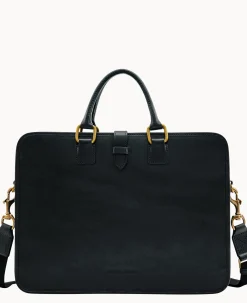 Dooney & Bourke The Florentine Collection|Smooth Leather<Florentine Brooklyn Briefcase Black