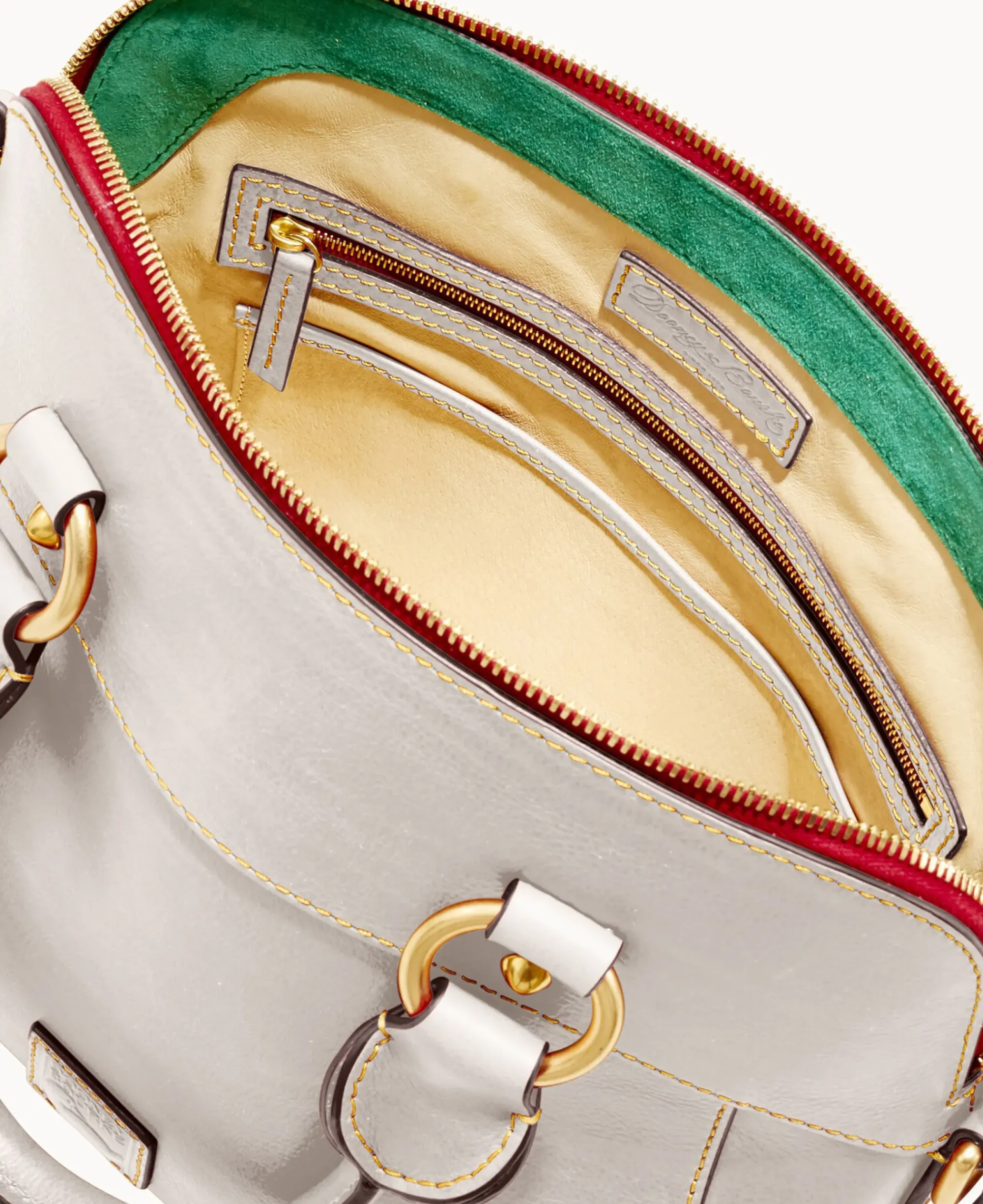 Dooney & Bourke The Florentine Collection|Picnic in the Park<Florentine Cameron Satchel Ecru