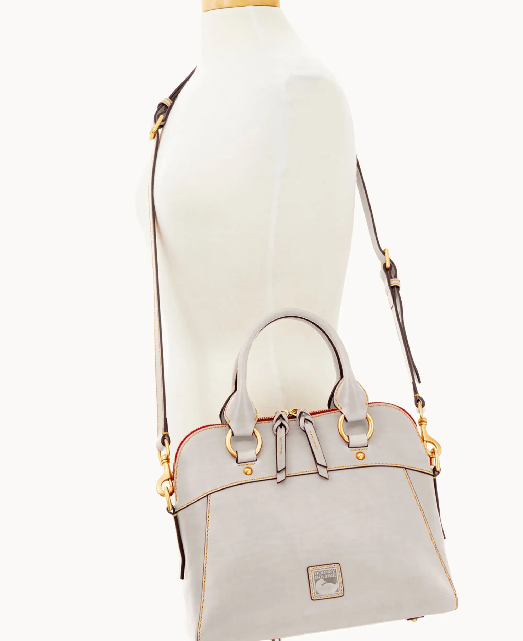 Dooney & Bourke The Florentine Collection|Picnic in the Park<Florentine Cameron Satchel Ecru