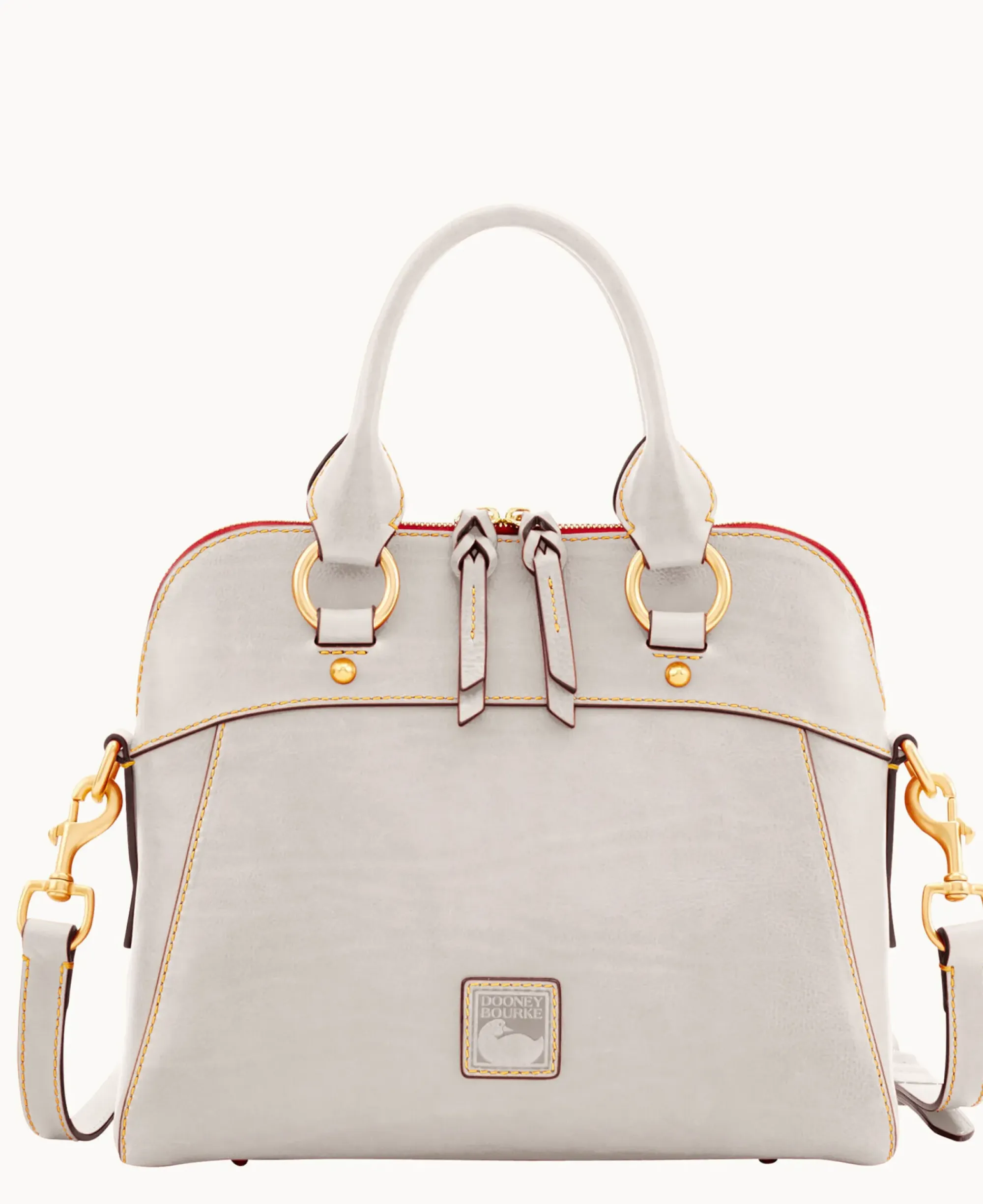 Dooney & Bourke The Florentine Collection|Picnic in the Park<Florentine Cameron Satchel Ecru