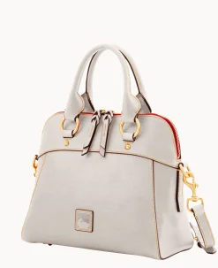 Dooney & Bourke The Florentine Collection|Picnic in the Park<Florentine Cameron Satchel Ecru