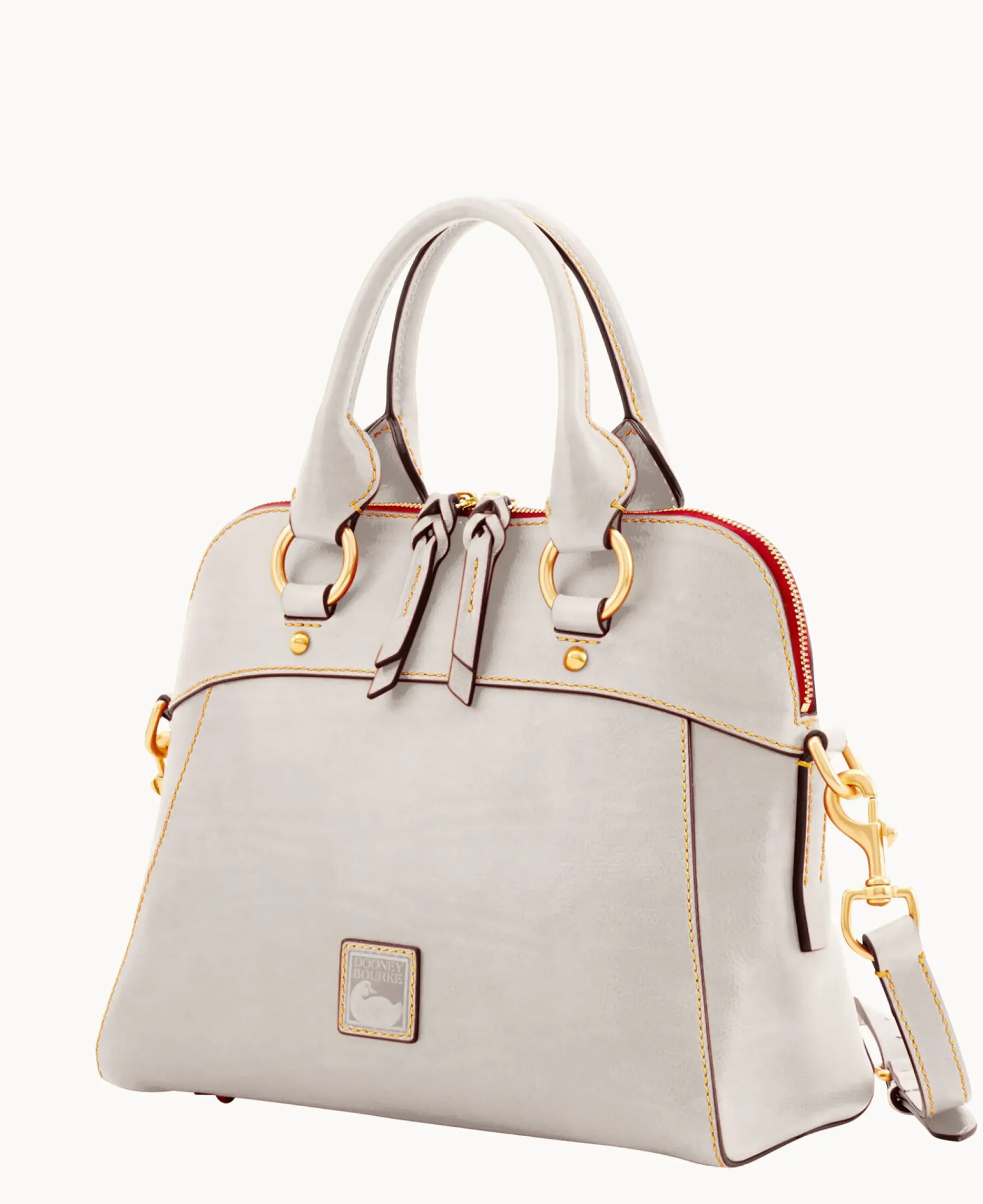 Dooney & Bourke The Florentine Collection|Picnic in the Park<Florentine Cameron Satchel Ecru