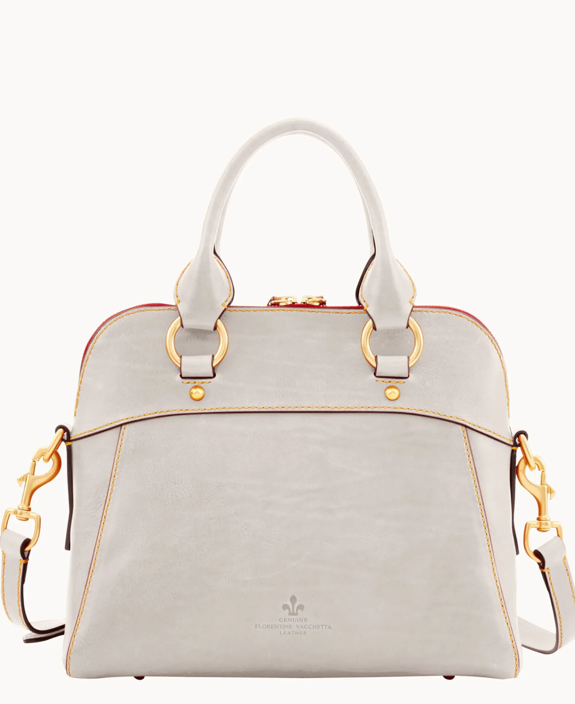 Dooney & Bourke The Florentine Collection|Picnic in the Park<Florentine Cameron Satchel Ecru