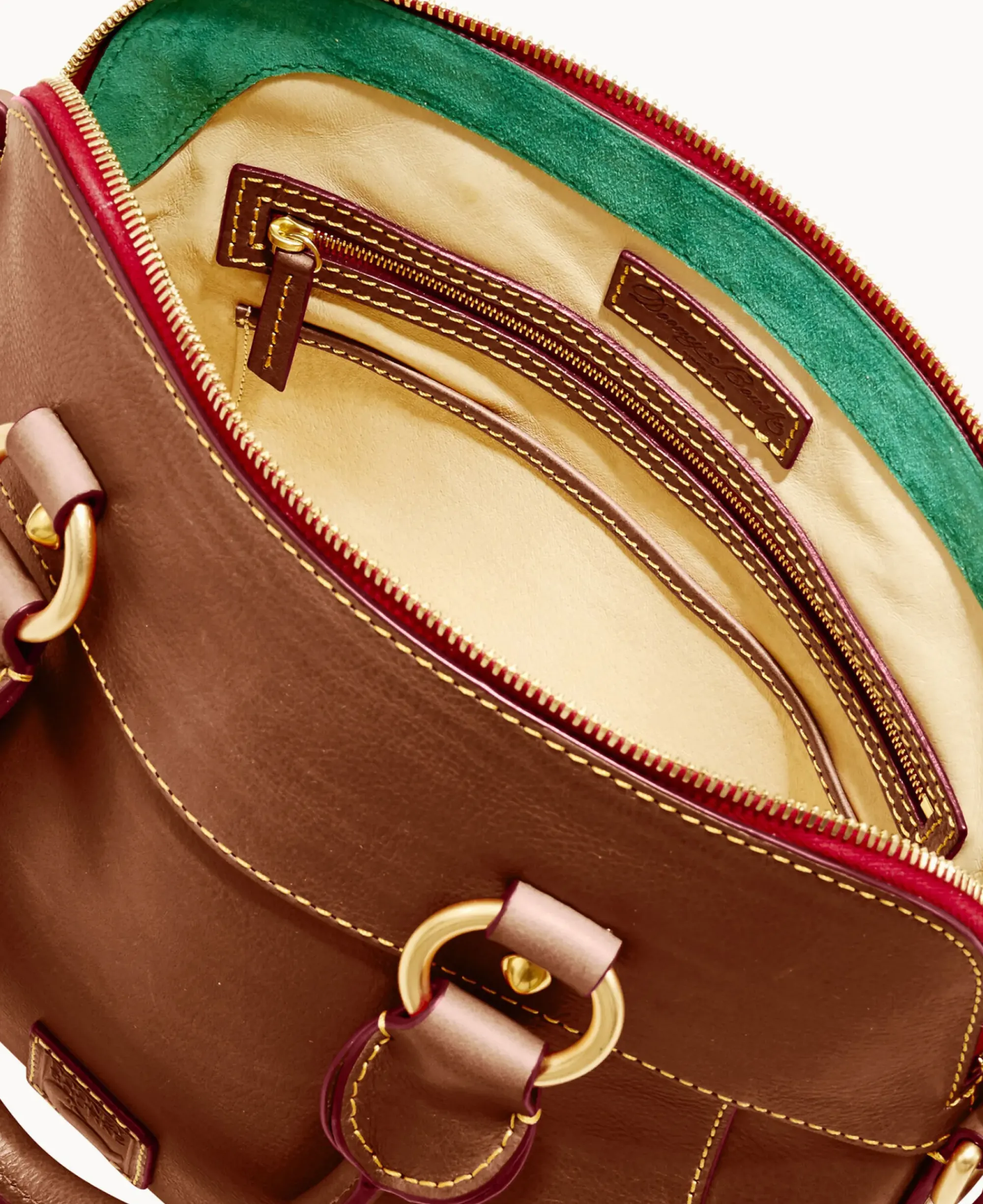 Dooney & Bourke The Florentine Collection|Picnic in the Park<Florentine Cameron Satchel Chestnut