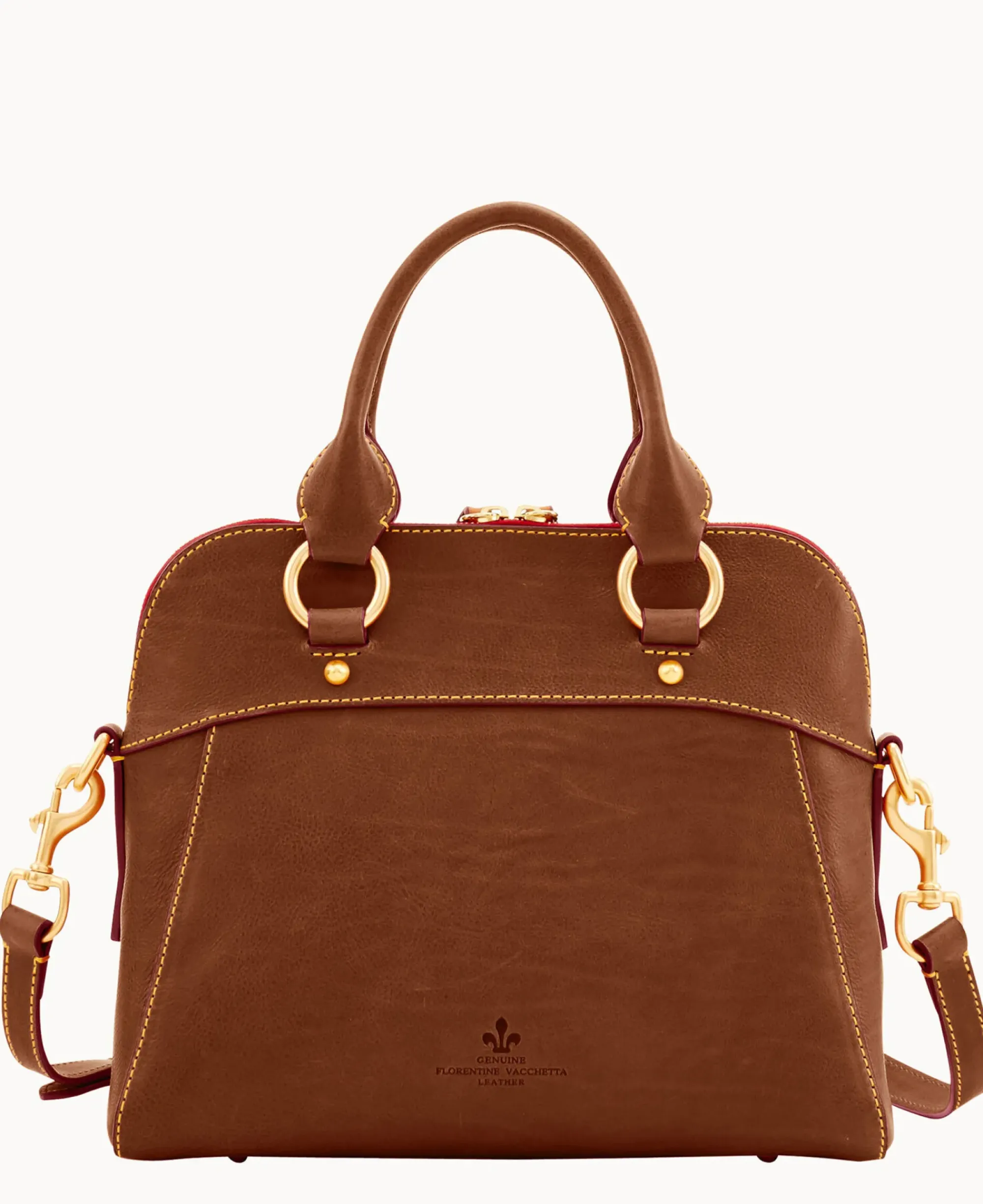 Dooney & Bourke The Florentine Collection|Picnic in the Park<Florentine Cameron Satchel Chestnut