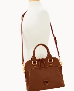 Dooney & Bourke The Florentine Collection|Picnic in the Park<Florentine Cameron Satchel Chestnut