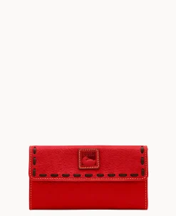 Dooney & Bourke The Florentine Collection|Grab and Go<Florentine Continental Clutch Red