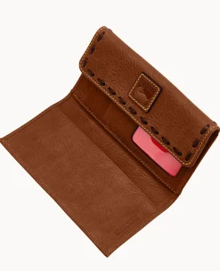 Dooney & Bourke The Florentine Collection|Grab and Go<Florentine Continental Clutch Chestnut