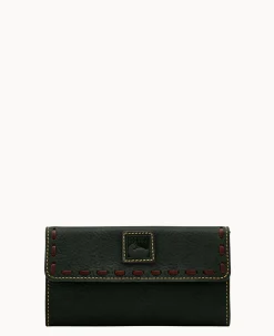 Dooney & Bourke The Florentine Collection|Grab and Go<Florentine Continental Clutch Black Black