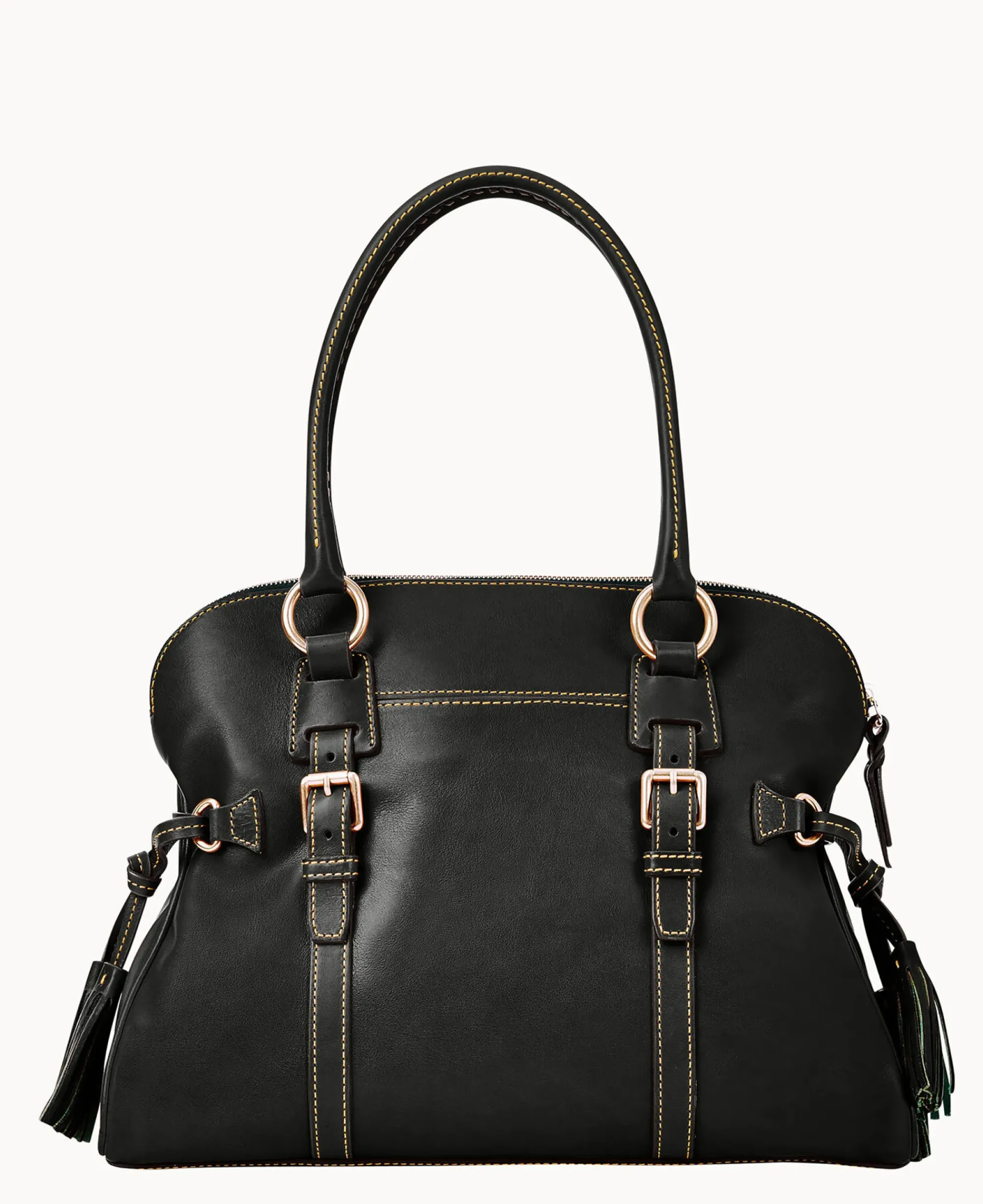 Dooney & Bourke The Florentine Collection|Picnic in the Park<Florentine Domed Buckle Satchel Black Black