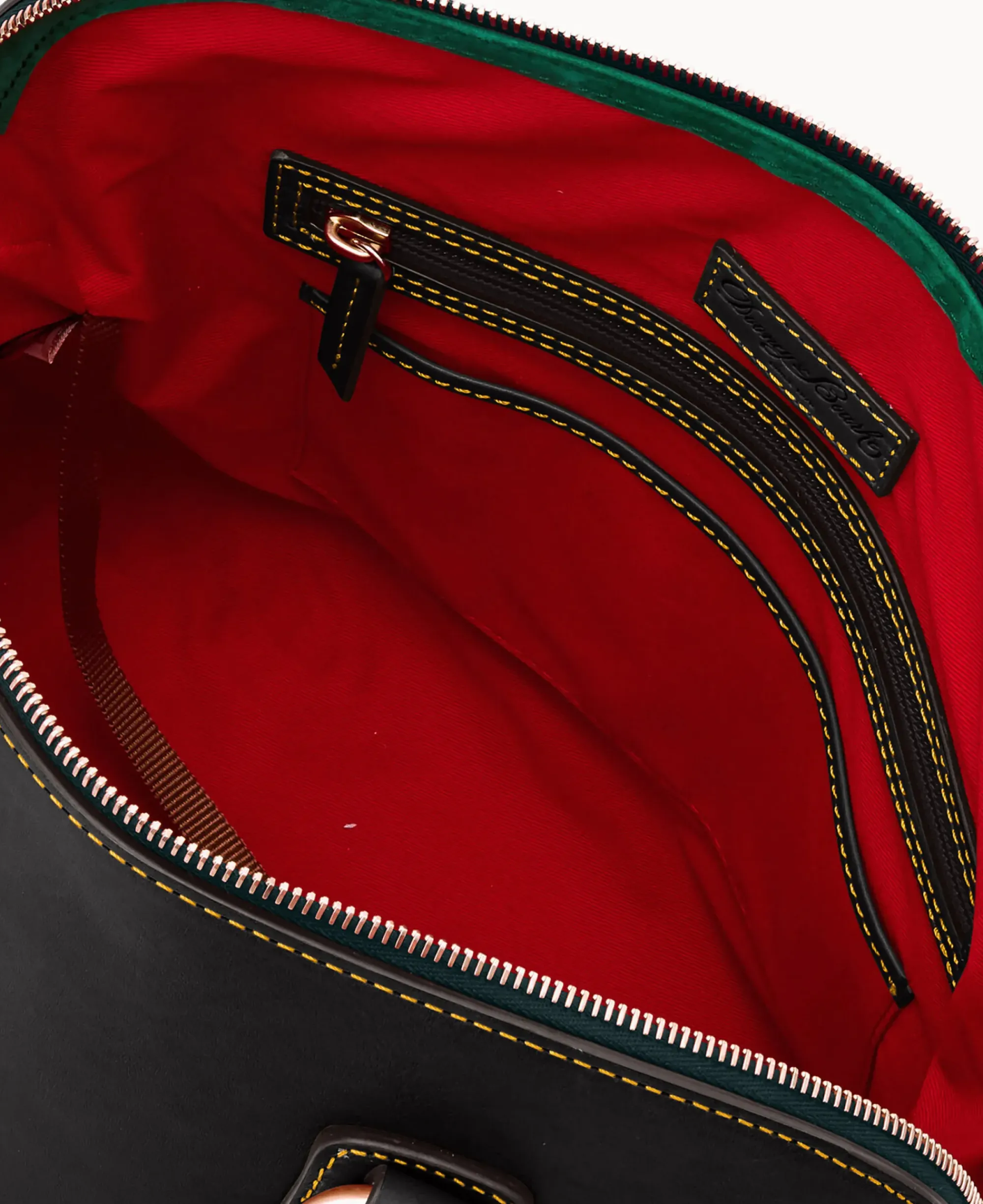 Dooney & Bourke The Florentine Collection|Picnic in the Park<Florentine Domed Buckle Satchel Black Black