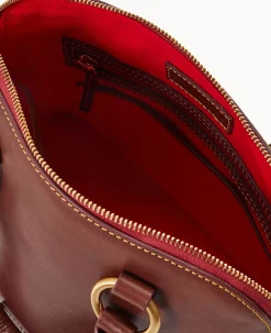 Dooney & Bourke The Florentine Collection|Picnic in the Park<Florentine Domed Satchel Chestnut
