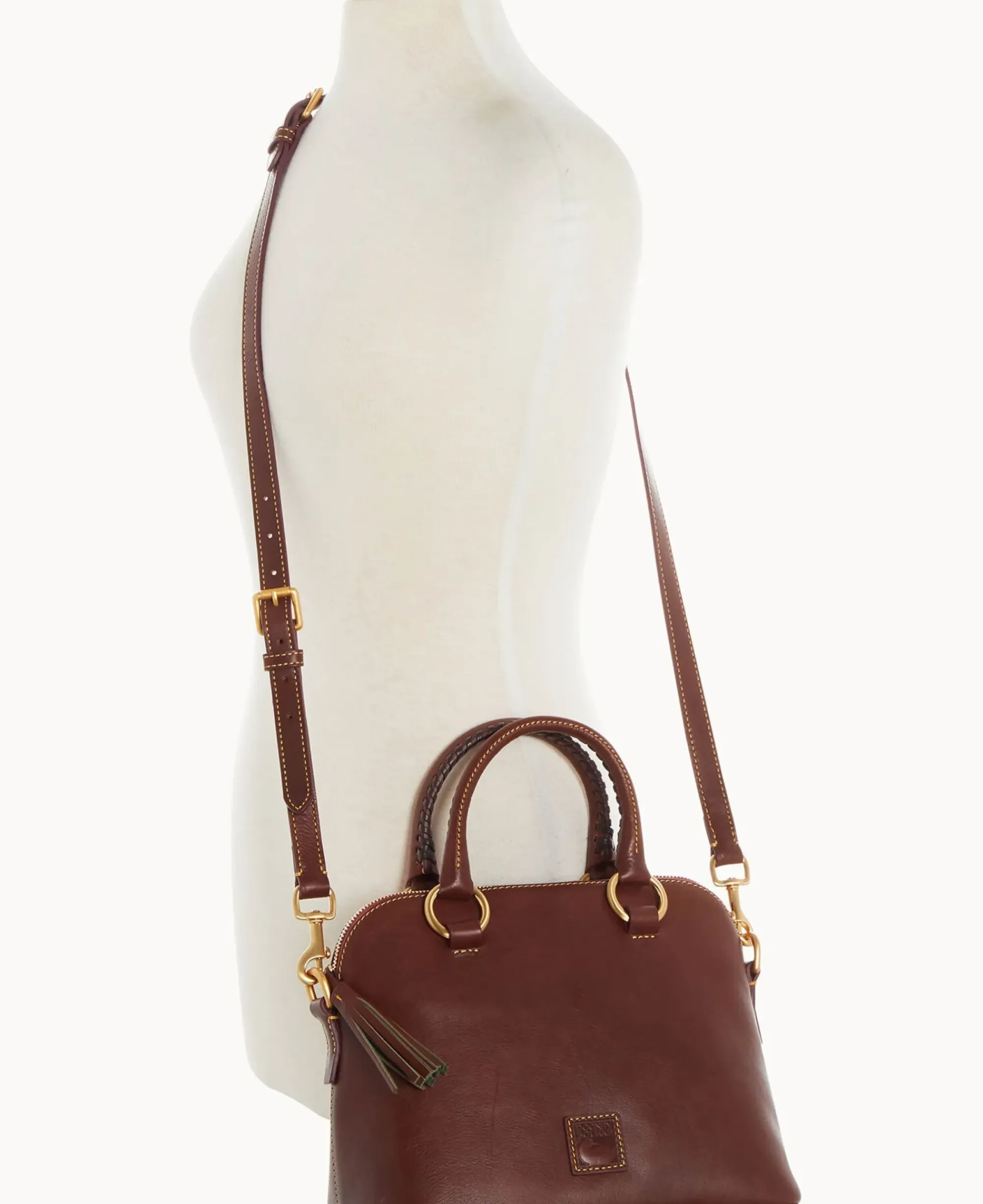Dooney & Bourke The Florentine Collection|Picnic in the Park<Florentine Domed Satchel Chestnut
