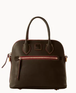 Dooney & Bourke The Florentine Collection|Picnic in the Park<Florentine Domed Satchel Brown Tmoro