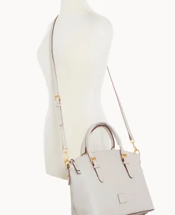 Dooney & Bourke The Florentine Collection|Picnic in the Park<Florentine Domed Satchel Ecru