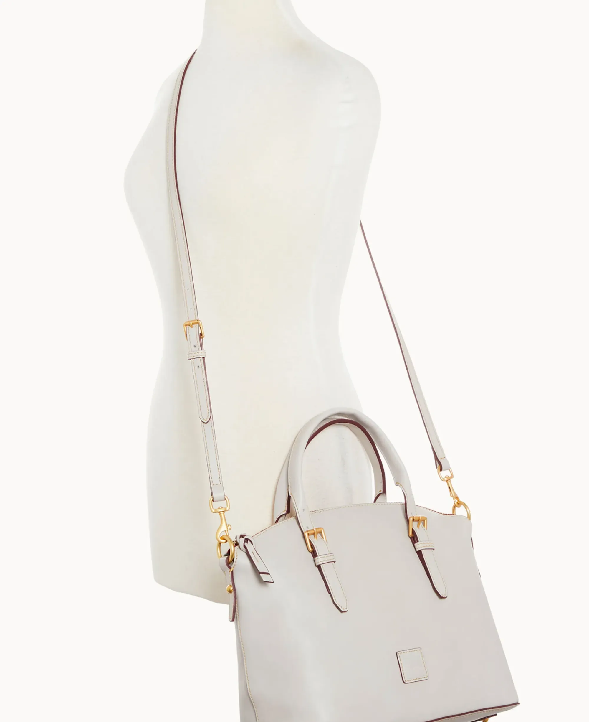 Dooney & Bourke The Florentine Collection|Picnic in the Park<Florentine Domed Satchel Ecru