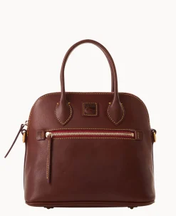 Dooney & Bourke The Florentine Collection|Picnic in the Park<Florentine Domed Satchel Chestnut