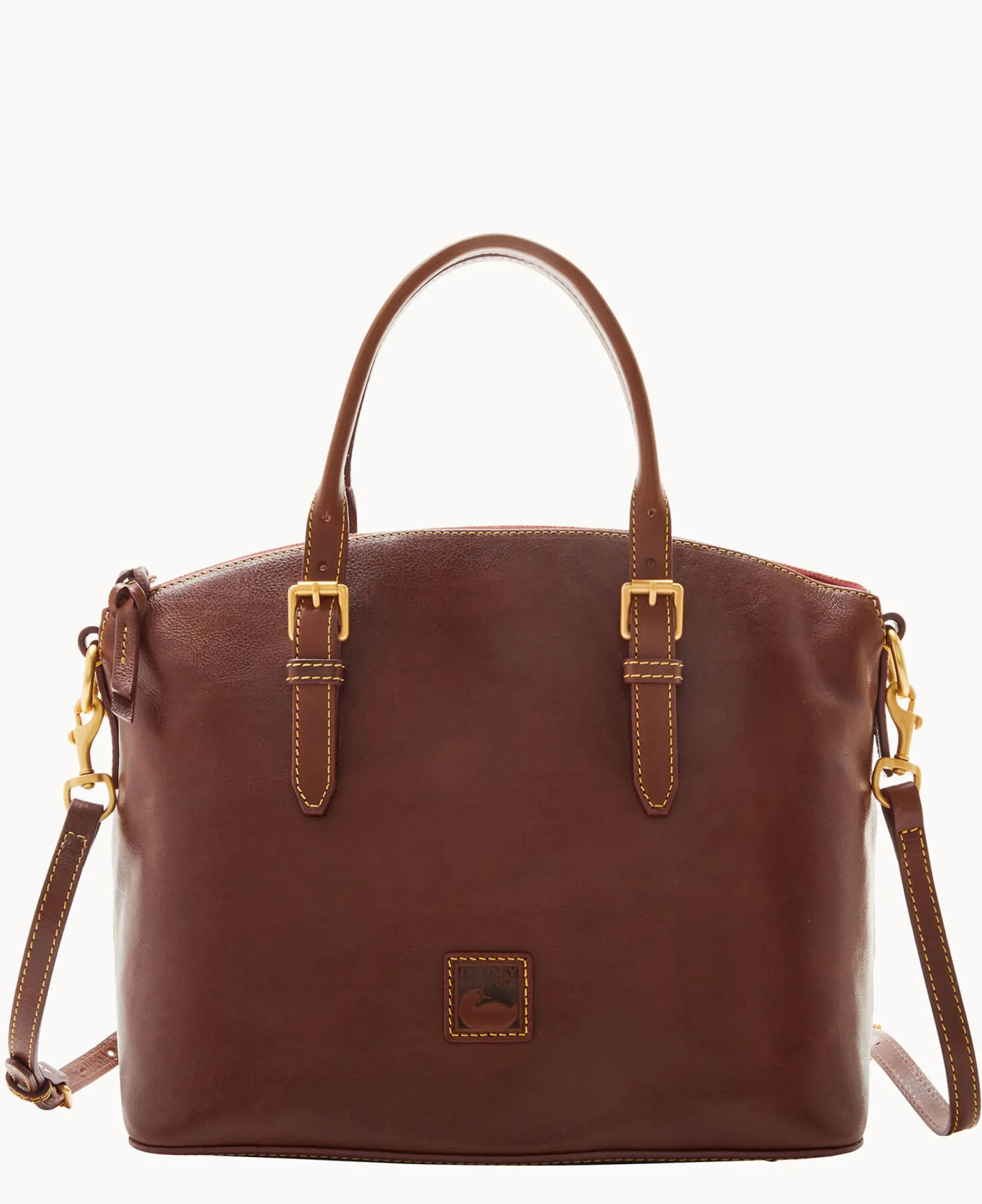 Dooney & Bourke The Florentine Collection|Picnic in the Park<Florentine Domed Satchel Chestnut