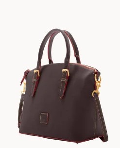 Dooney & Bourke The Florentine Collection|Picnic in the Park<Florentine Domed Satchel Brown Tmoro