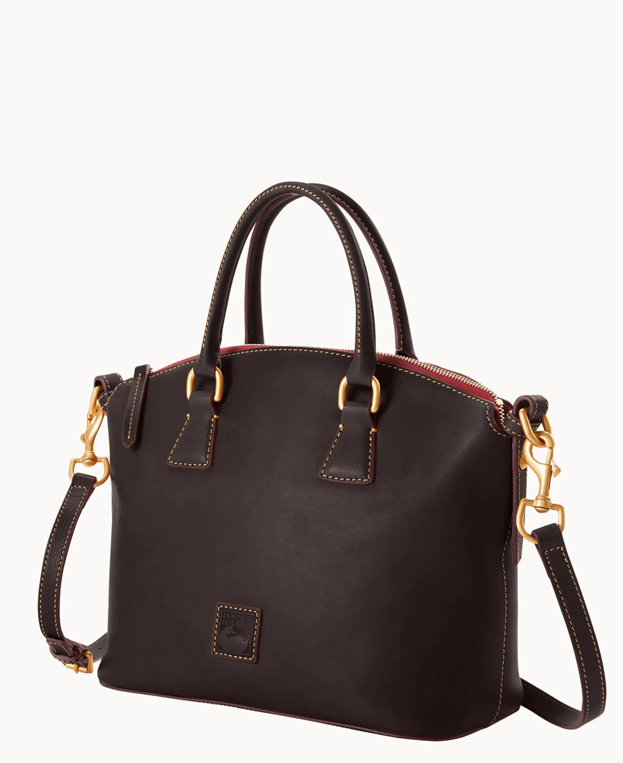 Dooney & Bourke The Florentine Collection|Picnic in the Park<Florentine Domed Satchel Brown Tmoro