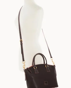 Dooney & Bourke The Florentine Collection|Picnic in the Park<Florentine Domed Satchel Brown Tmoro