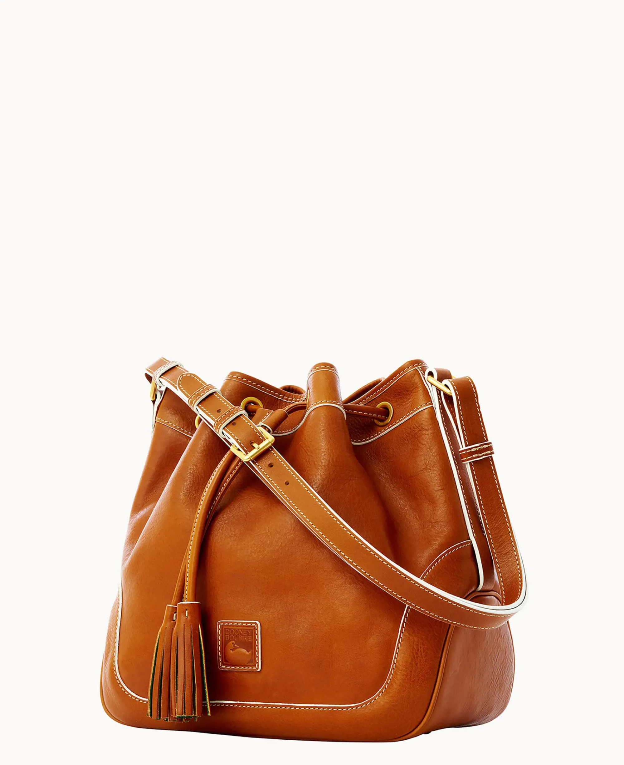 Dooney & Bourke The Florentine Collection|Smooth Leather<Florentine Drawstring Natural
