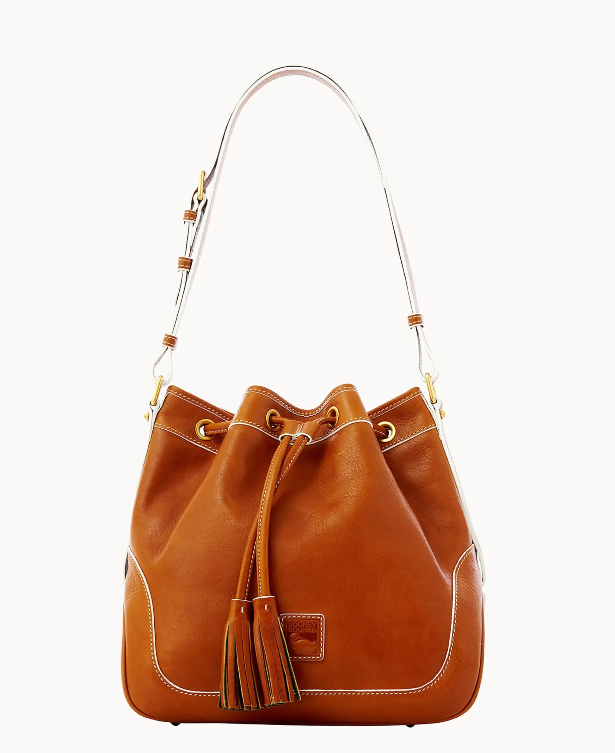 Dooney & Bourke The Florentine Collection|Smooth Leather<Florentine Drawstring Natural