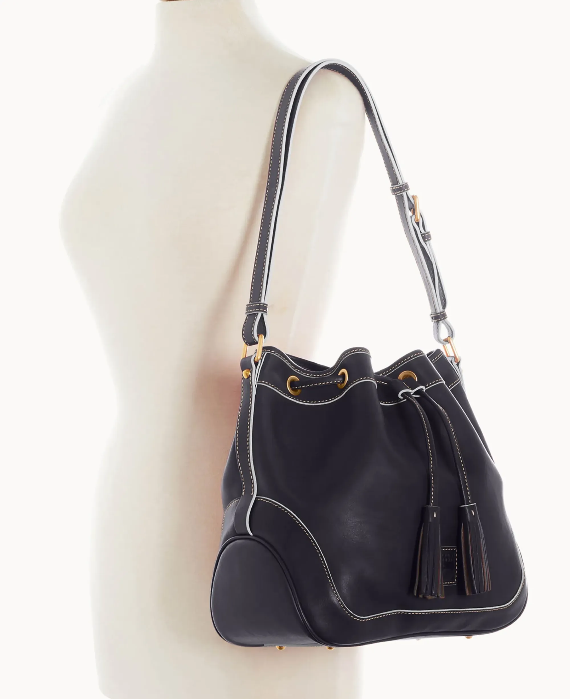Dooney & Bourke The Florentine Collection|Smooth Leather<Florentine Drawstring Navy