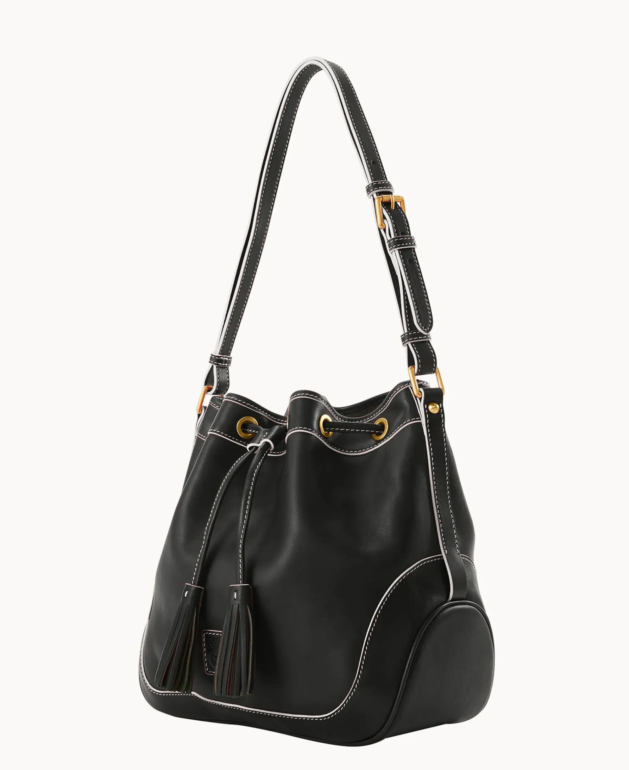 Dooney & Bourke The Florentine Collection|Smooth Leather<Florentine Drawstring Black