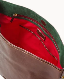 Dooney & Bourke The Florentine Collection|Picnic in the Park<Florentine Extra Large Courtney Sac Chestnut