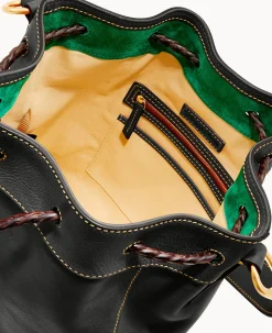 Dooney & Bourke The Florentine Collection|Smooth Leather<Florentine Hattie Drawstring Black Black