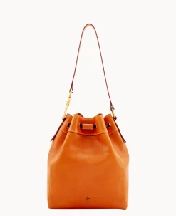 Dooney & Bourke The Florentine Collection|Smooth Leather<Florentine Hattie Drawstring Natural