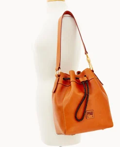 Dooney & Bourke The Florentine Collection|Smooth Leather<Florentine Hattie Drawstring Natural