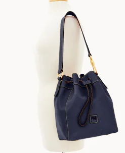 Dooney & Bourke The Florentine Collection|Smooth Leather<Florentine Hattie Drawstring Navy