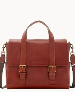 Dooney & Bourke The Florentine Collection|Smooth Leather<Florentine Hunter Messenger Chestnut