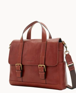 Dooney & Bourke The Florentine Collection|Smooth Leather<Florentine Hunter Messenger Chestnut