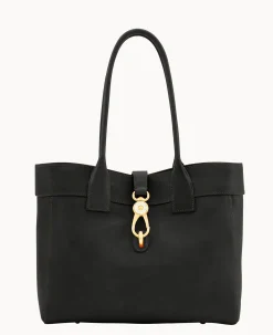 Dooney & Bourke The Florentine Collection|Ready For the Getaway<Florentine Large Amelie Shoulder Bag Black Black