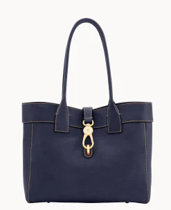 Dooney & Bourke The Florentine Collection|Ready For the Getaway<Florentine Large Amelie Shoulder Bag Navy