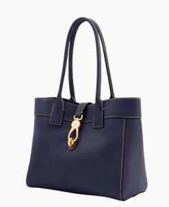 Dooney & Bourke The Florentine Collection|Ready For the Getaway<Florentine Large Amelie Shoulder Bag Navy