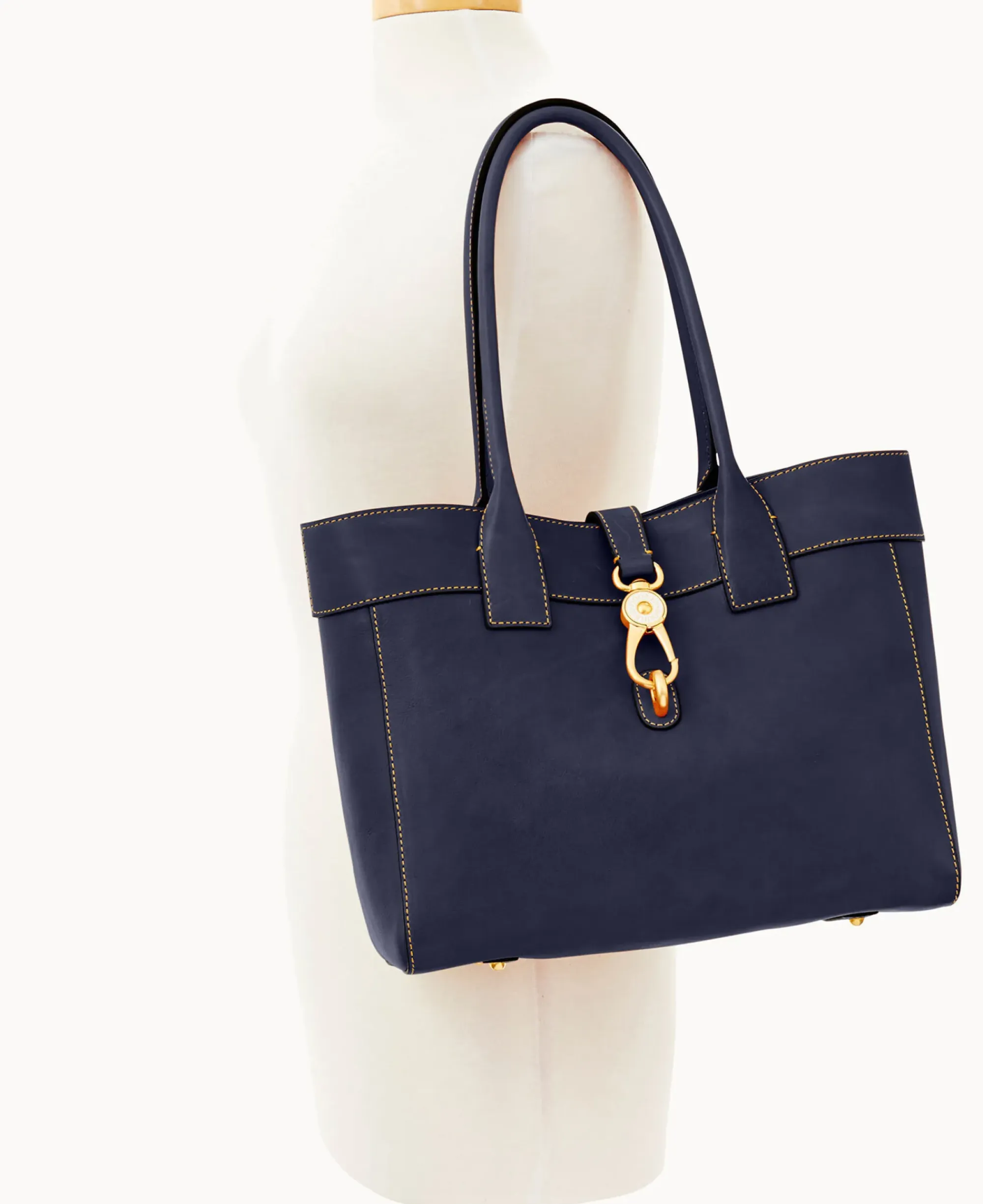 Dooney & Bourke The Florentine Collection|Ready For the Getaway<Florentine Large Amelie Shoulder Bag Navy