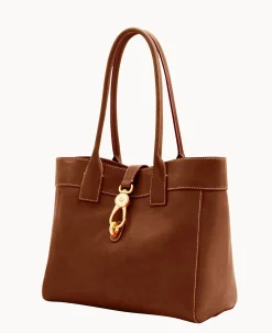 Dooney & Bourke The Florentine Collection|Ready For the Getaway<Florentine Large Amelie Shoulder Bag Chestnut