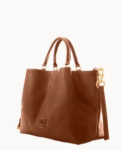 Dooney & Bourke The Florentine Collection|Picnic in the Park<Florentine Large Barlow Chestnut