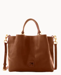 Dooney & Bourke The Florentine Collection|Picnic in the Park<Florentine Large Barlow Chestnut